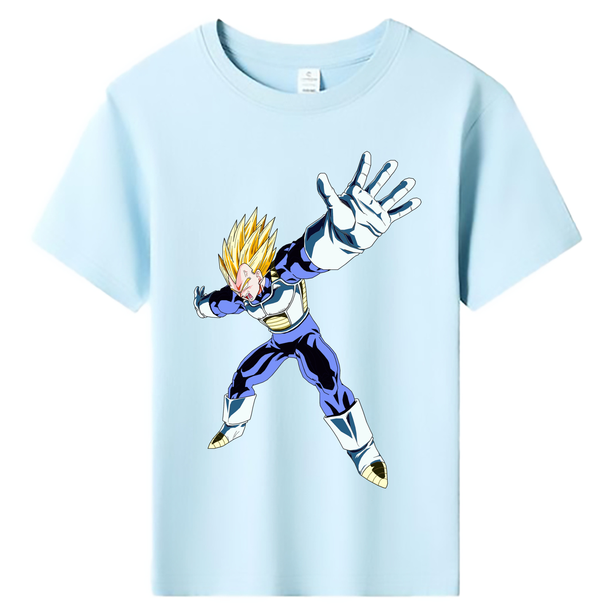 （画像用） ドラゴンボール ベジータ四世（Bejīta Yonsei）DRAGON BALL Vegeta IV 綿100％キッズTシャツ（フロントプリント）